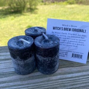 Witch’s Brew Original candles 3 pack votive candles Coventry Creations USA
